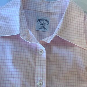 Brooks Brothers Light Pink Windowpane Dress Shirt